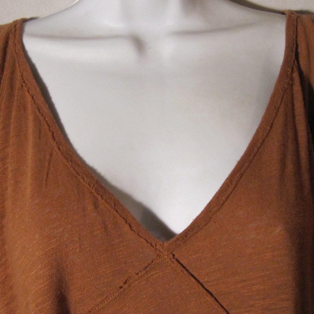 Free People Cold Shoulder Tie Sleeves Tunic Top S - Picture 5 of 7